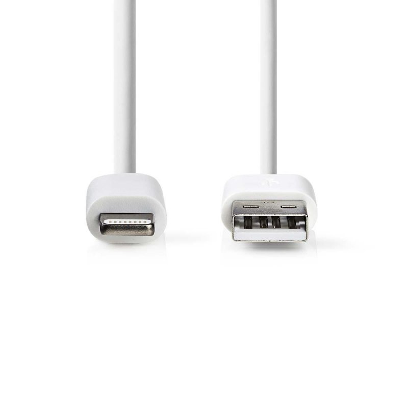 Nedis CCGB39300WT20 lightning cable 2 m White