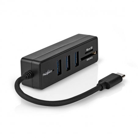 Nedis CCGB64250BK01 station d'accueil Avec fil USB Type-C Noir