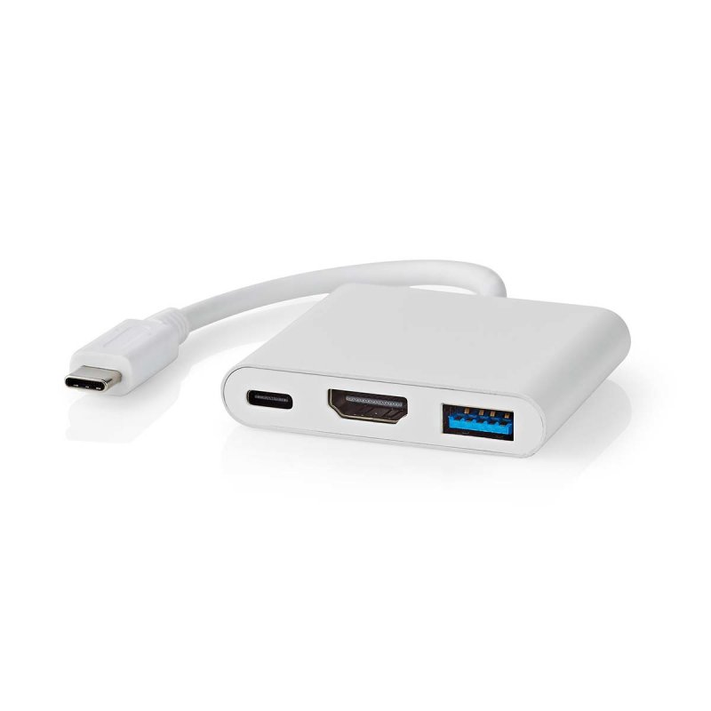Nedis CCGB64770WT01 laptop dock/port replicator Wired USB Type-C White