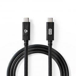 Nedis CCGW64750BK10 USB cable USB 3.2 Gen 2 (3.1 Gen 2) 1 m USB C Black