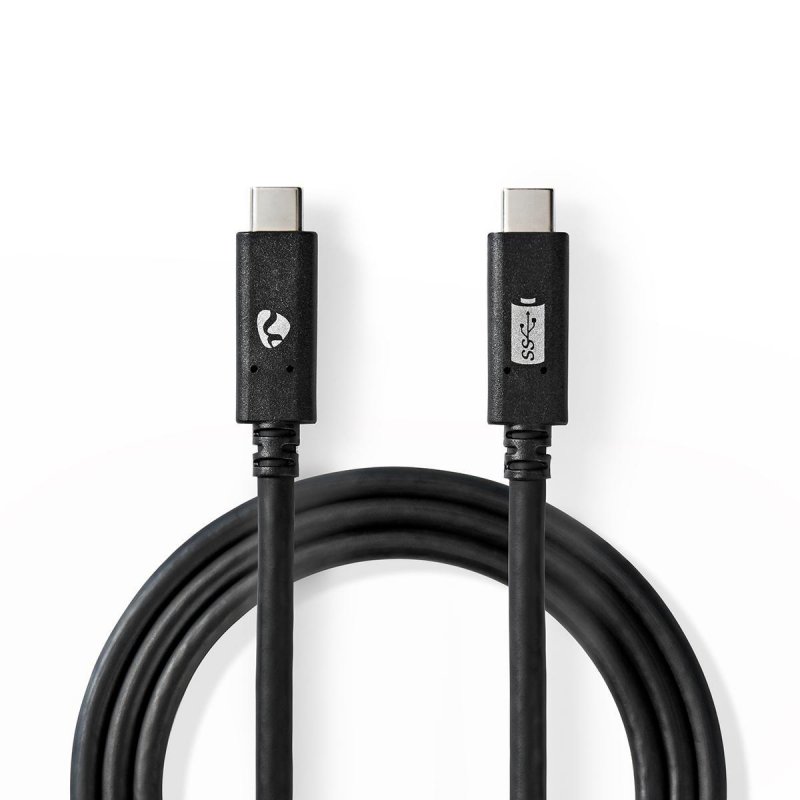 Nedis CCGW64750BK10 USB cable USB 3.2 Gen 2 (3.1 Gen 2) 1 m USB C Black