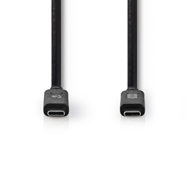 Nedis CCGW64750BK10 USB cable USB 3.2 Gen 2 (3.1 Gen 2) 1 m USB C Black