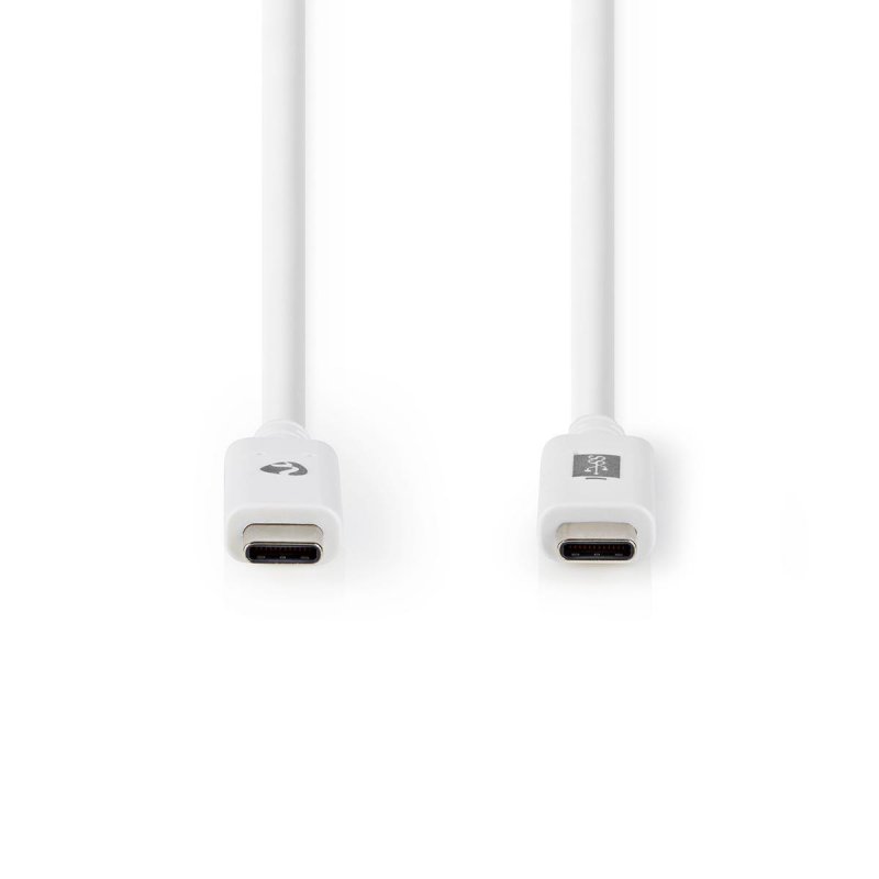 Nedis USB-Kabel | USB 3.2 Gen 2 | USB-C™ Stecker |USB-C™ Stecker - 100 W | 4K@60Hz | 10 Gbps | Vernickelt | 1.00 m