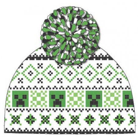 Minecraft bonnet Pom-Pom
