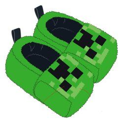 Minecraft chaussons S-M
