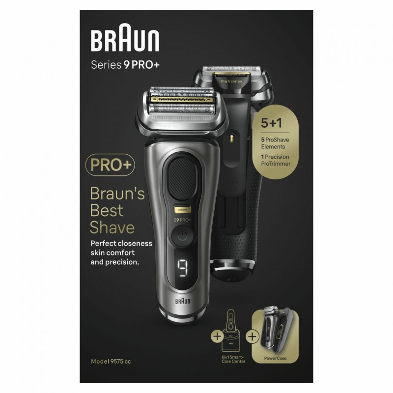 Braun Series 9 Pro 9575cc Wet & Dry Foil shaver Trimmer Metallic