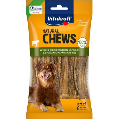 Vitakraft - NATURAL CHEWS cut ox pizzle for dogs 6pcs (58288)