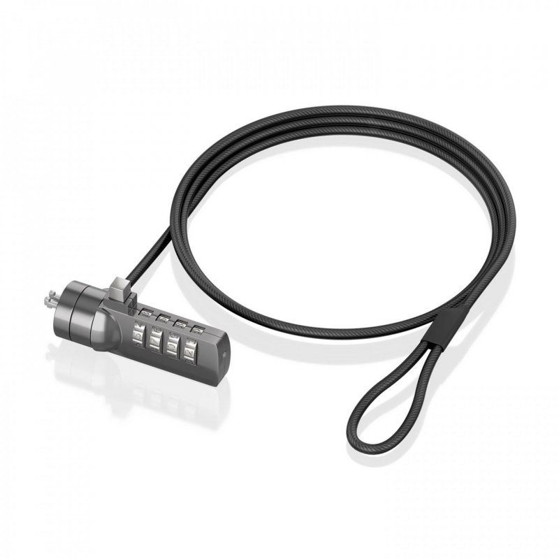 CABLE SEGURIDAD AISENS CERRADURA COMBINACION KENSINGTON 1.5M NEGRO
