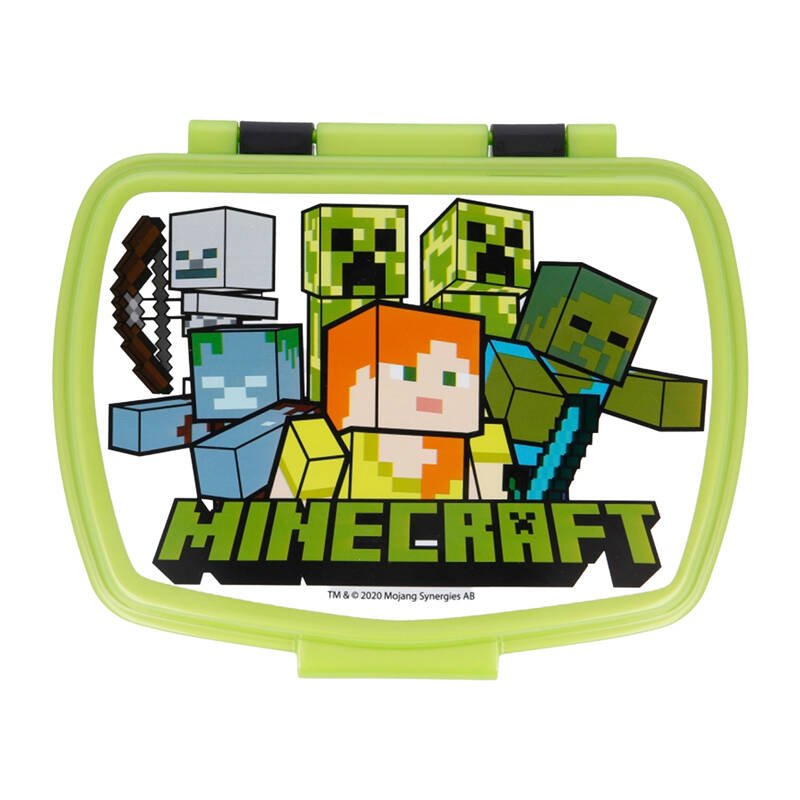 Lunch Box for Kids STOR 40474 750 ml Minecraft (green&black)