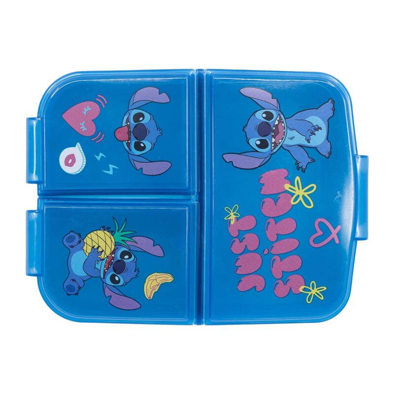 Lunch Box for Kids STOR 75020 3 Compartments Stitch Palms (blue)