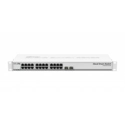 Mikrotik CSS326-24G-2S RM network switch Managed Gigabit Ethernet (10/100/1000) Power over Ethernet (PoE) 1U White