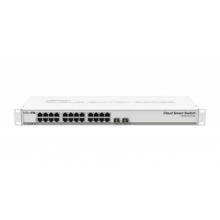 Mikrotik CSS326-24G-2S RM network switch Managed Gigabit Ethernet (10/100/1000) Power over Ethernet (PoE) 1U White