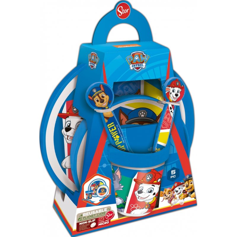 Stor - Non Slip Lunch Set - Paw Patrol (088808705-74681)