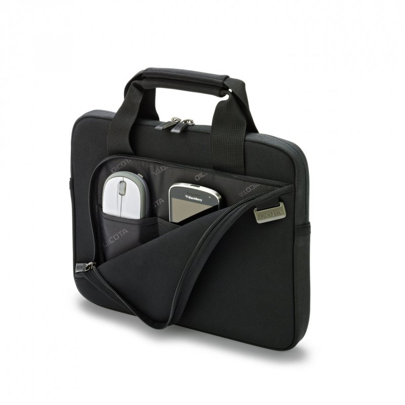 Dicota D31180-RPET- Housse Ordinateur SMART 13-13.3” Noir Neoprene 100% matiere recycle.