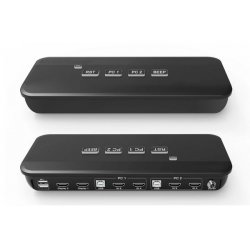 Switch KVM 2x1 Dual HDMI 4k@60Hz / USB 2.0