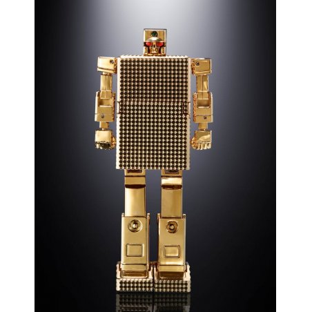 Golden Warrior Gold Lightan figurine Diecast Soul of Chogokin GX-32SP Gold Lightan 50th Anniversary Ver. 13 cm