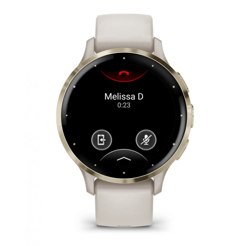 Garmin Venu 3S 3.05 cm (1.2") AMOLED Digital 390 x 390 pixels Touchscreen Gold, Ivory Wi-Fi GPS (satellite)