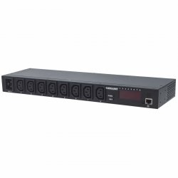 Intellinet 19 Intelligent 8-Port PDU 19 Rackmountable C13 Intelligent Power Distribution Unit Monitors Power 