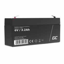 Green Cell AGM14 Batterie de l'onduleur Sealed Lead Acid (VRLA) 6 V 3,2 Ah