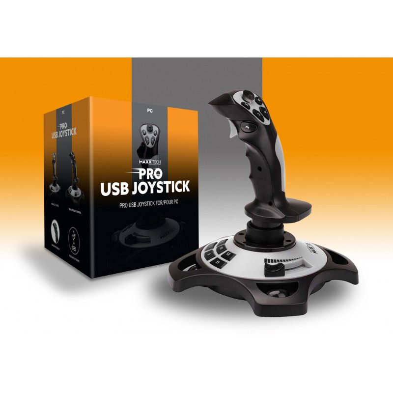Maxx Tech MXT-JOY-PC Gaming Controller Black, Light grey USB Joystick