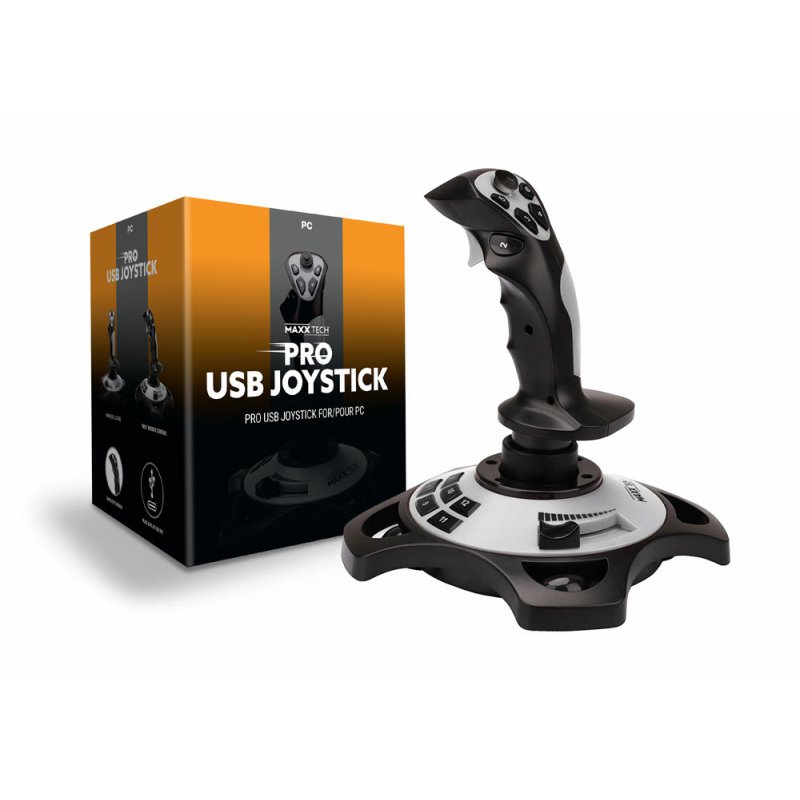 Maxx Tech MXT-JOY-PC Gaming Controller Black, Light grey USB Joystick