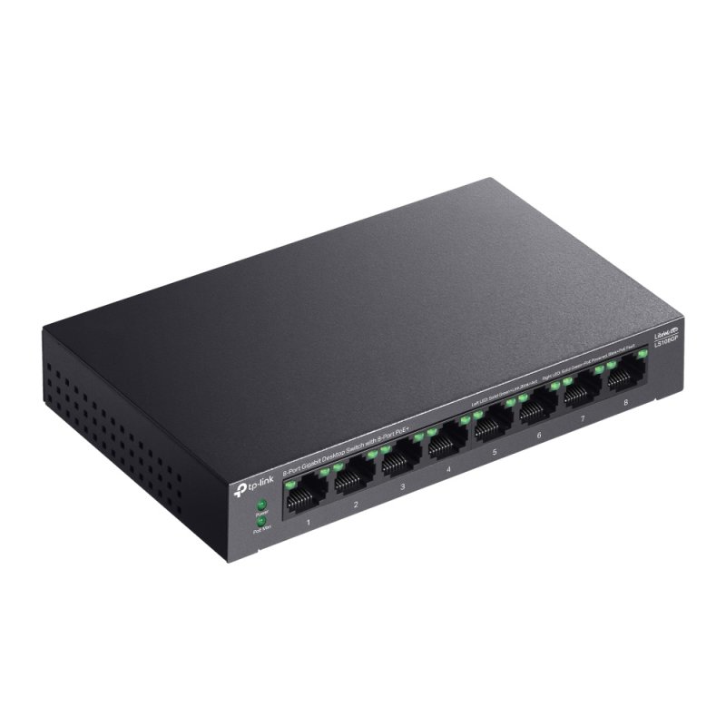 SWITCH TP-LINK LS108GP 8 PUERTOS GIGABIT DESKTOP POE 