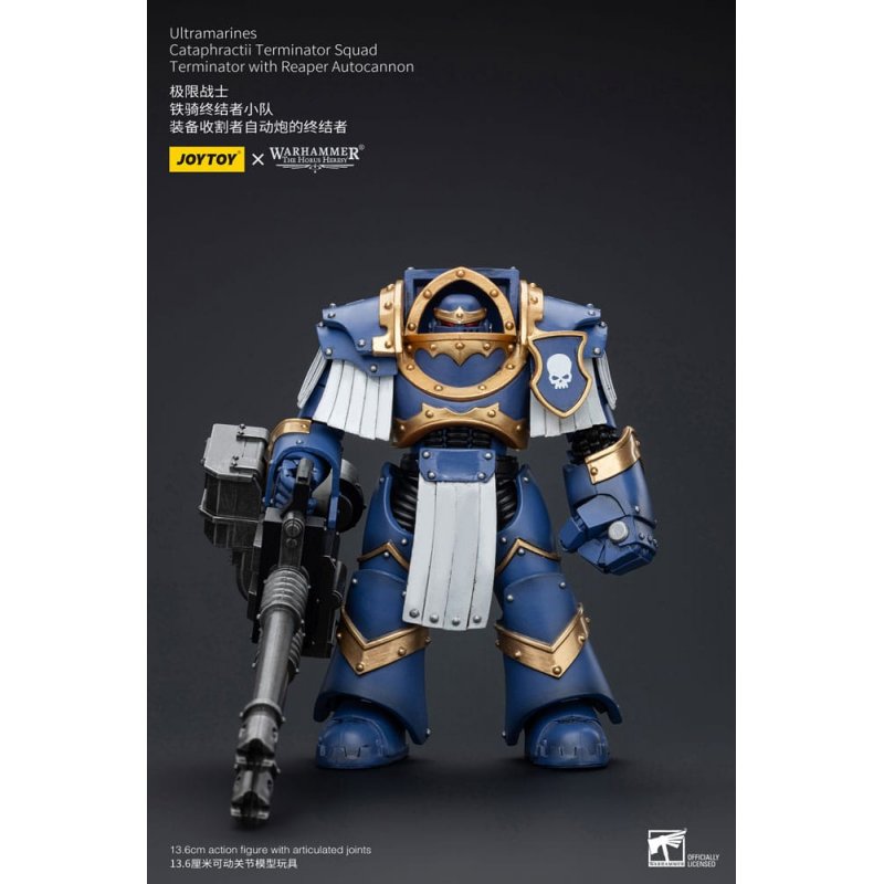 Warhammer The Horus Heresy figurine 1/18 Uitramarines Cataphractii Terminator Squad Terminator with Reaper Autocannon