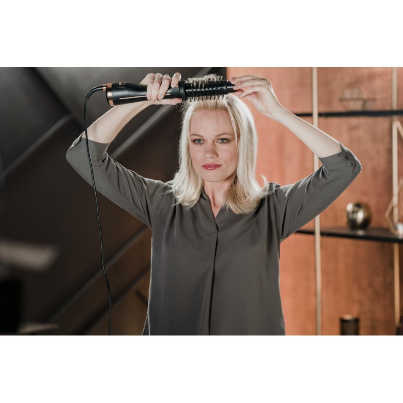 Rowenta Ultimate Experience CF9625 Brosse soufflante à air chaud À chaleur Noir, Bronze 750 W