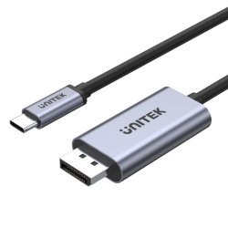 UNITEK V1409A changeur de genre de câble USB-C DisplayPort Noir, Gris