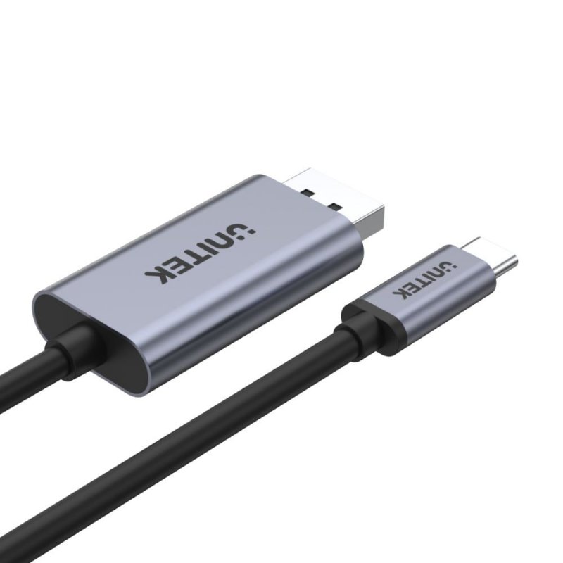 UNITEK V1409A cable gender changer USB-C DisplayPort Black Grey