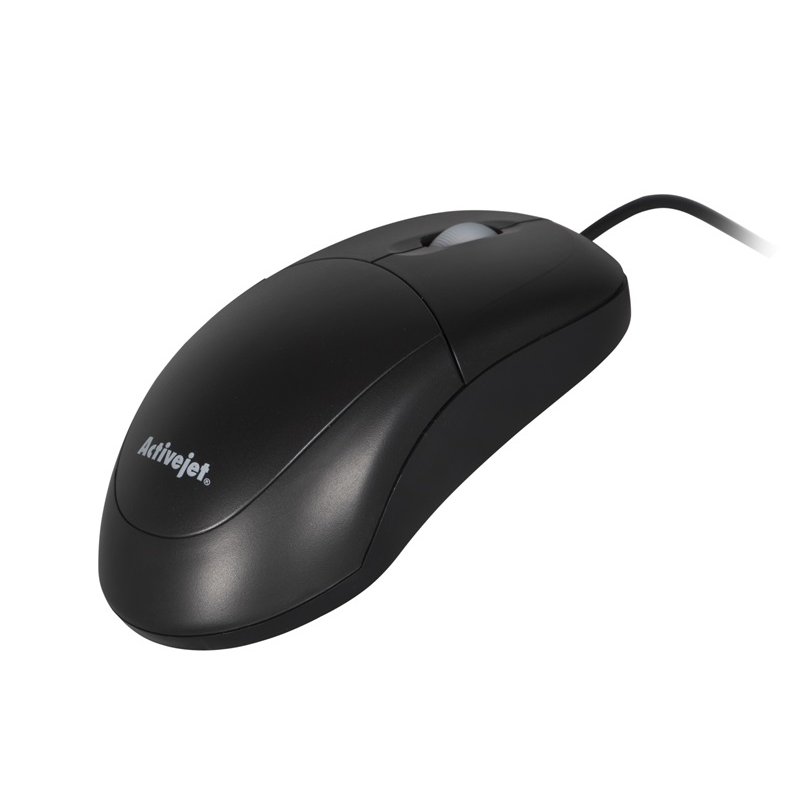 Activejet AMY-146 wired computer mouse (optical 1000 DPI black)