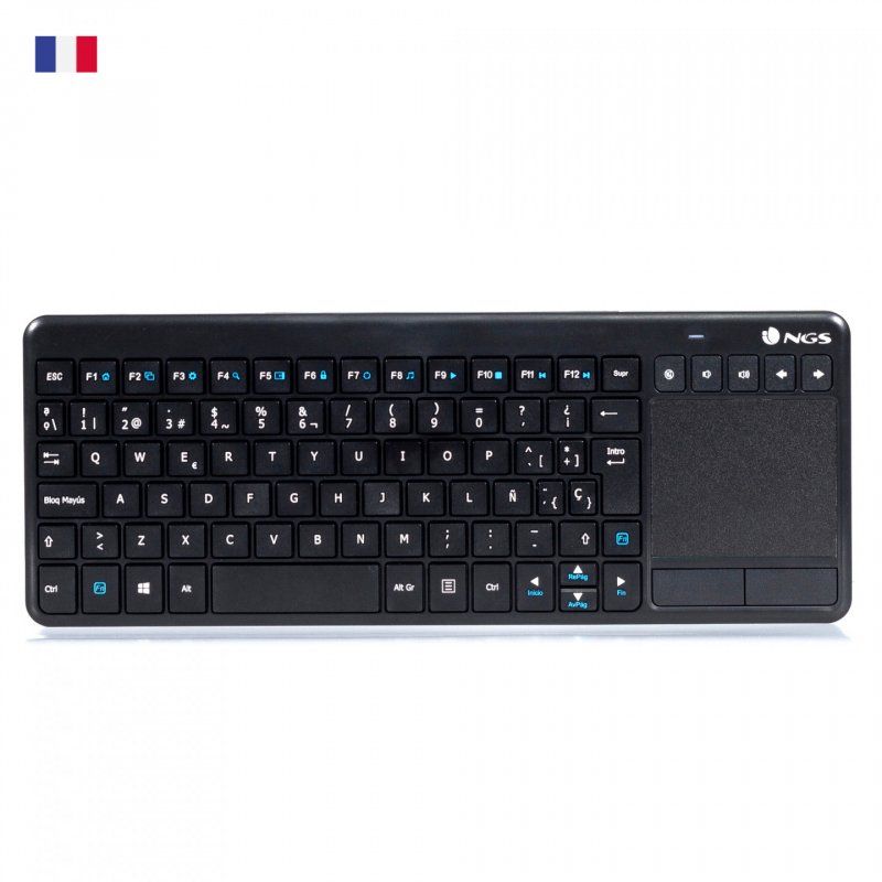NGS TV Warrior, AZERTY, FR keyboard Home RF Wireless French Black