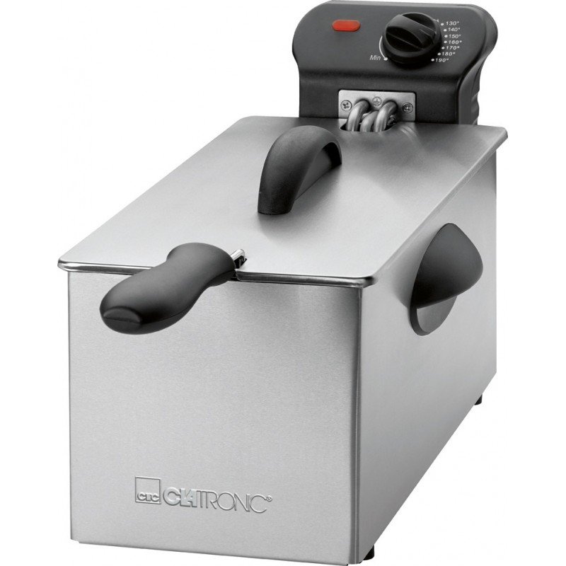 Clatronic FR 3586 Fryer 3 L Silver Stainless steel Stand-alone 2000 W