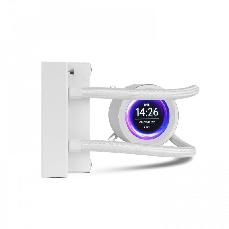 NOX X-240 LCD Processeur Refroidisseur d'air 12 cm Blanc 1 pièce(s)