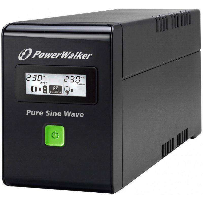 PowerWalker VI 600 SW FR uninterruptible power supply (UPS) Line-Interactive 0.6 kVA 360 W 2 AC outlet(s)