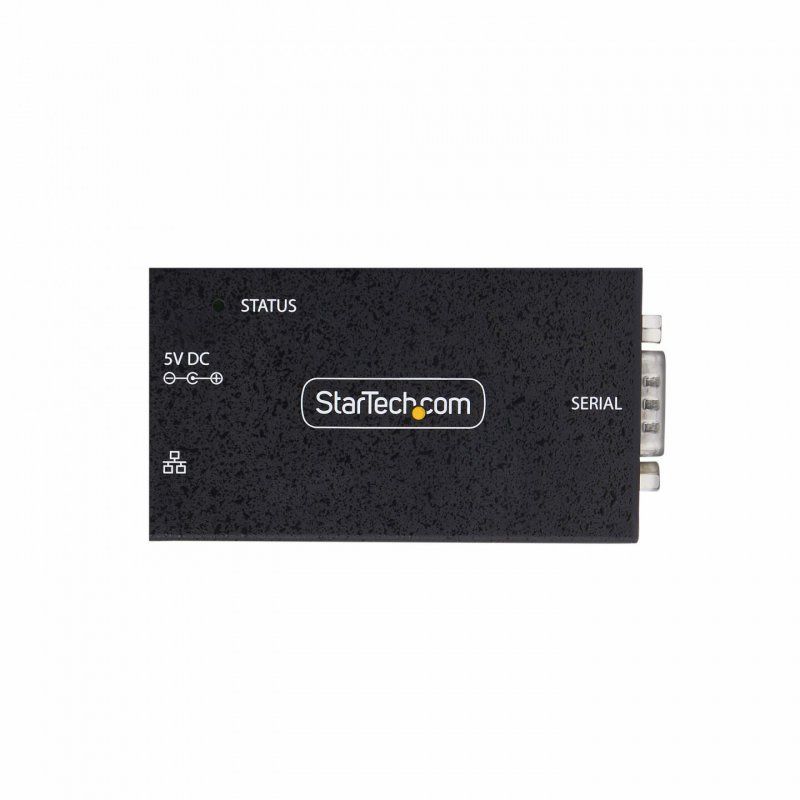 StarTech.com 1-Port Serial to Ethernet Adapter, 802.3af PoE IP Serial Device Server For Remote RS232 Devices, Wall/DIN
