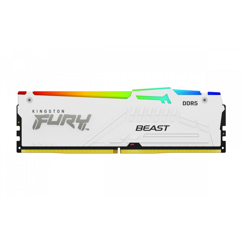 Kingston Technology FURY Beast 32GB 6000MT/s DDR5 CL36 DIMM (Kits de 2) White RGB EXPO