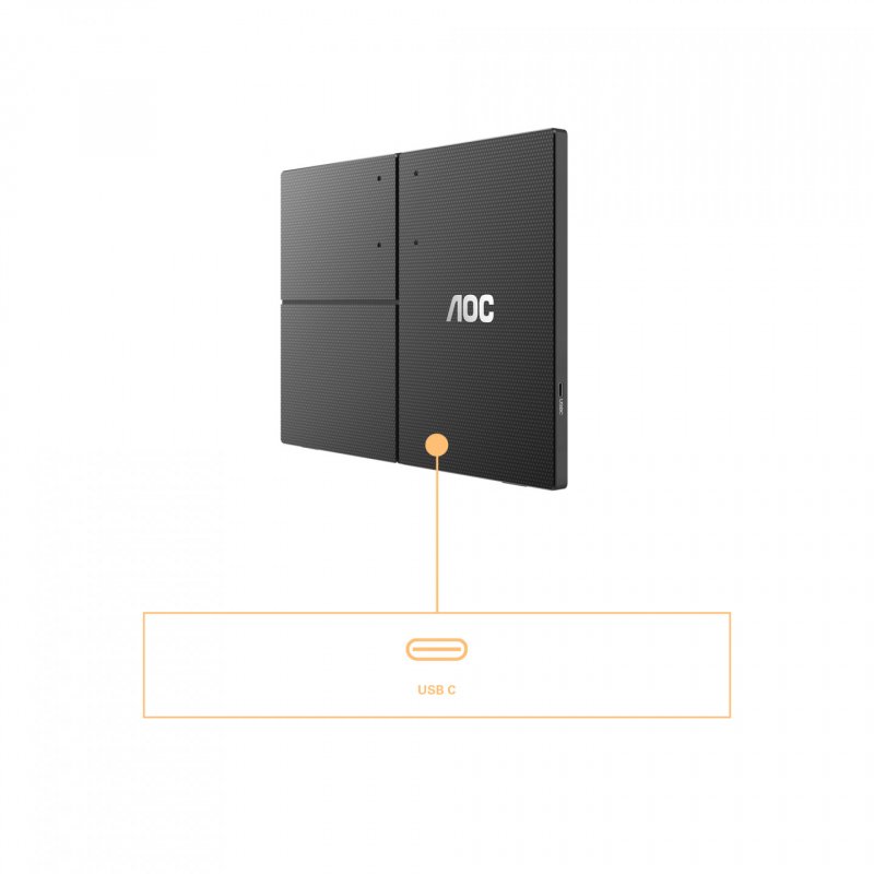 AOC T2 16T3EA écran plat de PC 39,6 cm (15.6") 1920 x 1080 pixels Full HD Noir