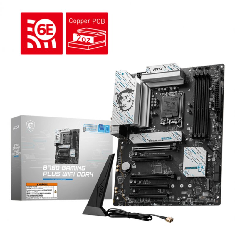 MSI B760 GAMING PLUS WIFI DDR4 carte mère Intel B760 LGA 1700 ATX