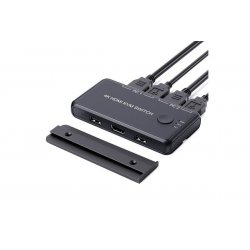 Mini Switch KVM 2 Computers HMDI 4K/60Hz -USB 2.0