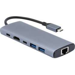 6 in 1 USB-C Docking HDMI LAN PXE USB-A/USB-C 10G PD100W