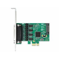 PCIe x1 Karte auf 4 x Seriell RS-232 mit 5V oder 12V (SATA-Stromanschluss)