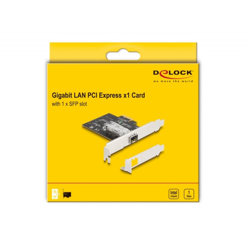 DeLock PCI Express x1 Karte zu 1 x SFP Slot Gigabit LAN i210