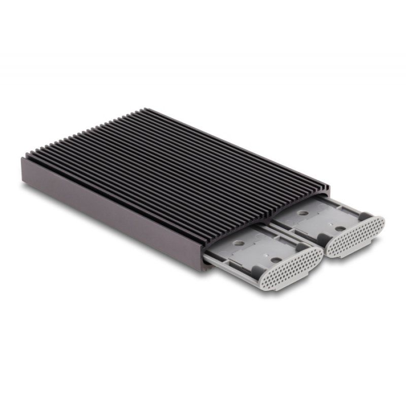 Delock Externes USB Type-C Dual Combo Gehäuse für 2 x M.2 N