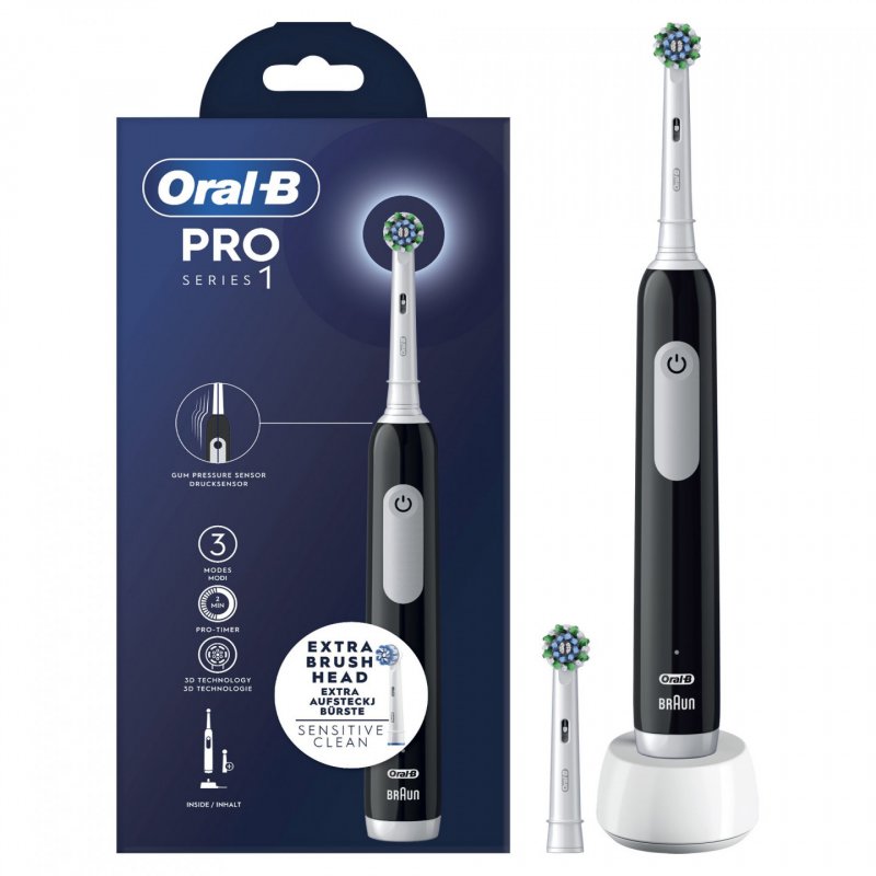 Oral-B Pro Series 1 Adult Oscillating toothbrush Black White