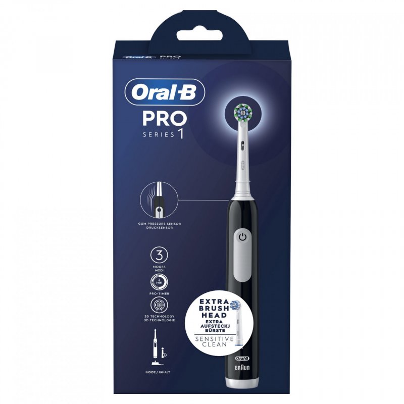 Oral-B Pro Series 1 Adult Oscillating toothbrush Black White