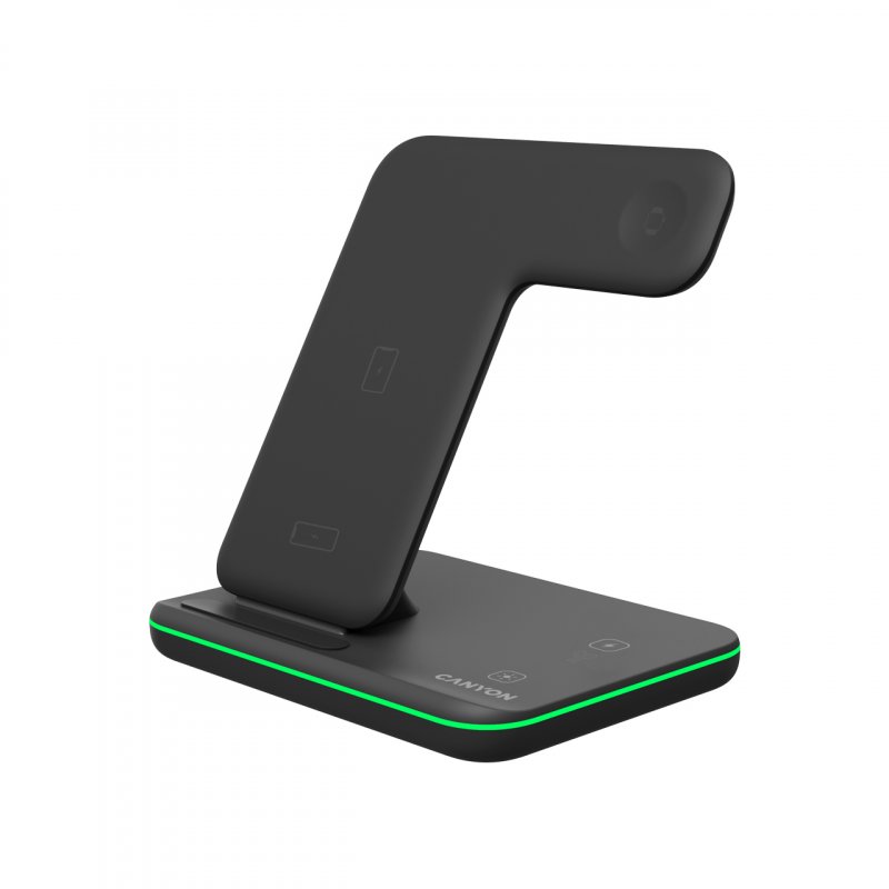Canyon Wireless Charger WS-303 15W 3in1, schwarz