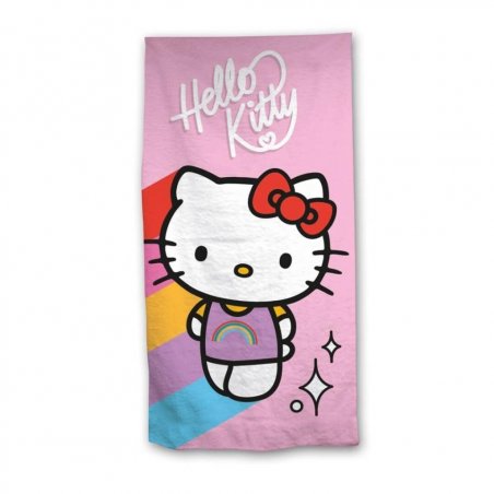 HELLO KITTY - Arc-en-ciel - Serviette de Plage 70x140cm