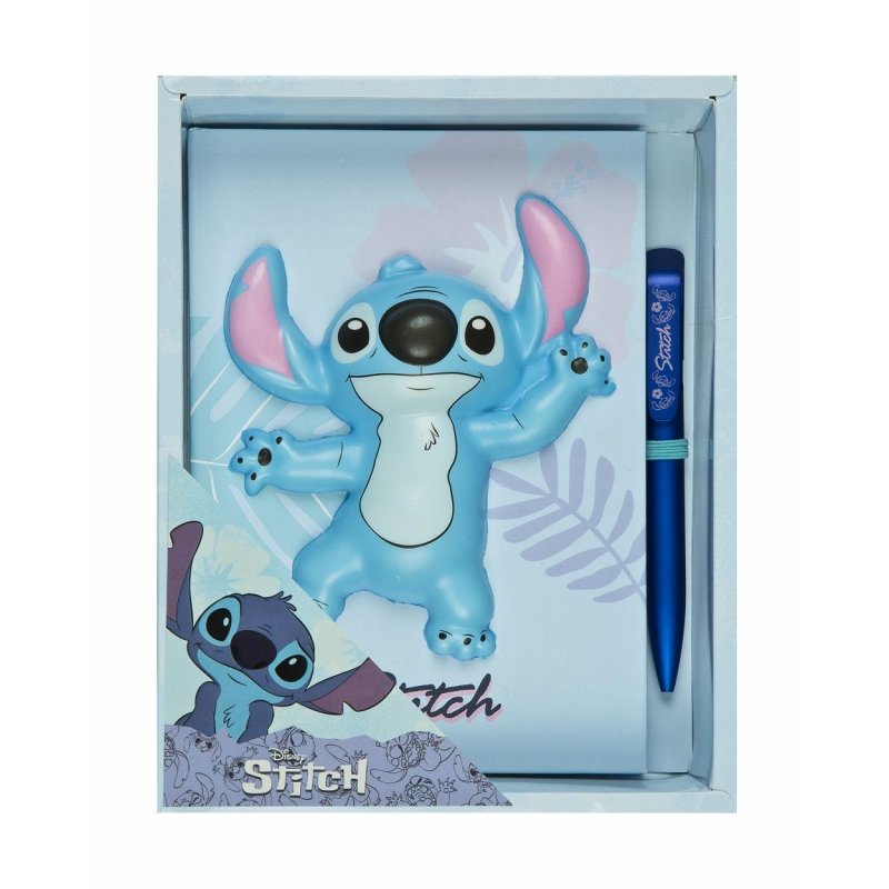 STITCH - Squishy - Gift Box Notebook Stylo Bille