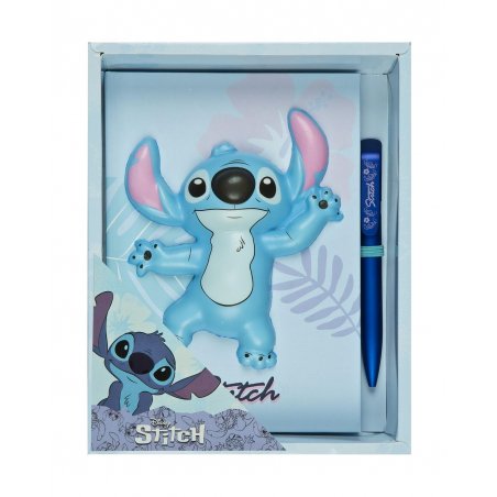 STITCH - Squishy - Gift Box Notebook Stylo Bille